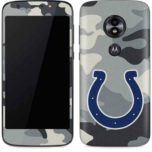 NFL Indianapolis Colts Camo Moto E5 Play Skin